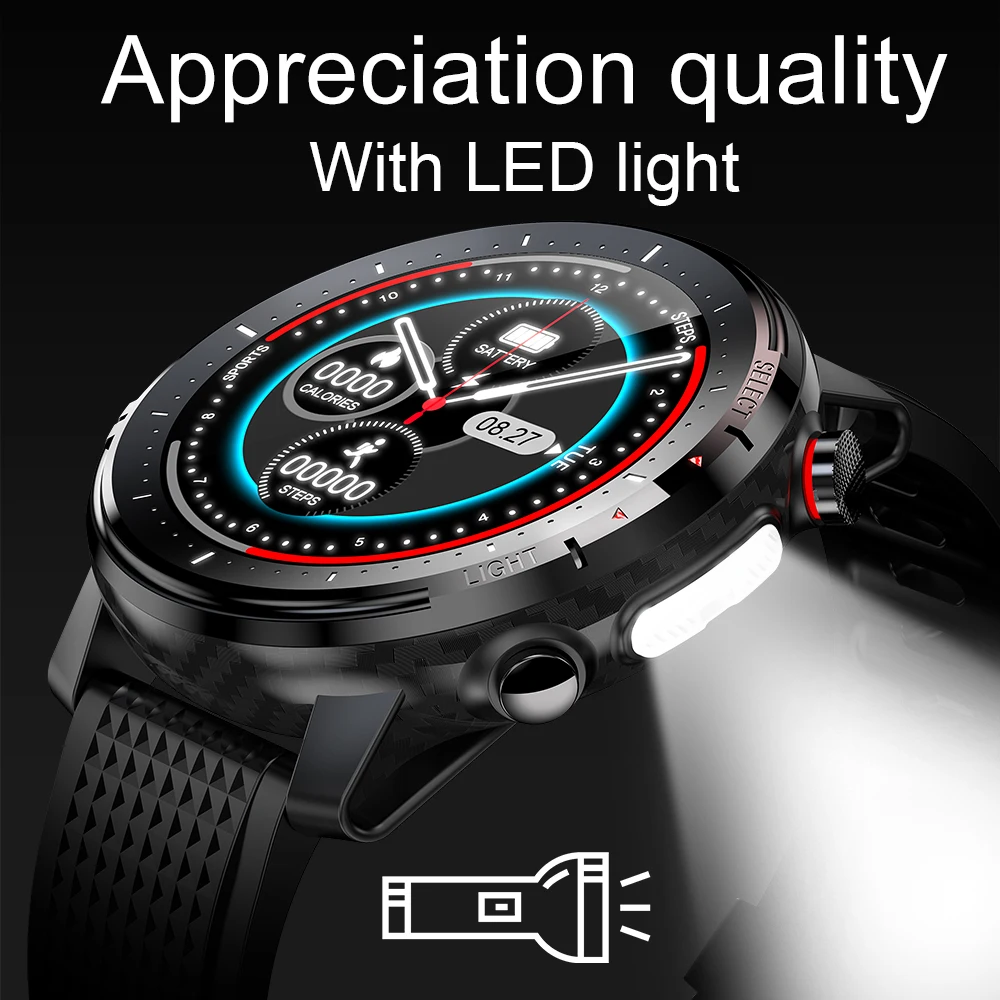 smart watch men hd round dial ip68 waterproof night lighting smart watch for iphone android phone reloj inteligente wristwatch free global shipping