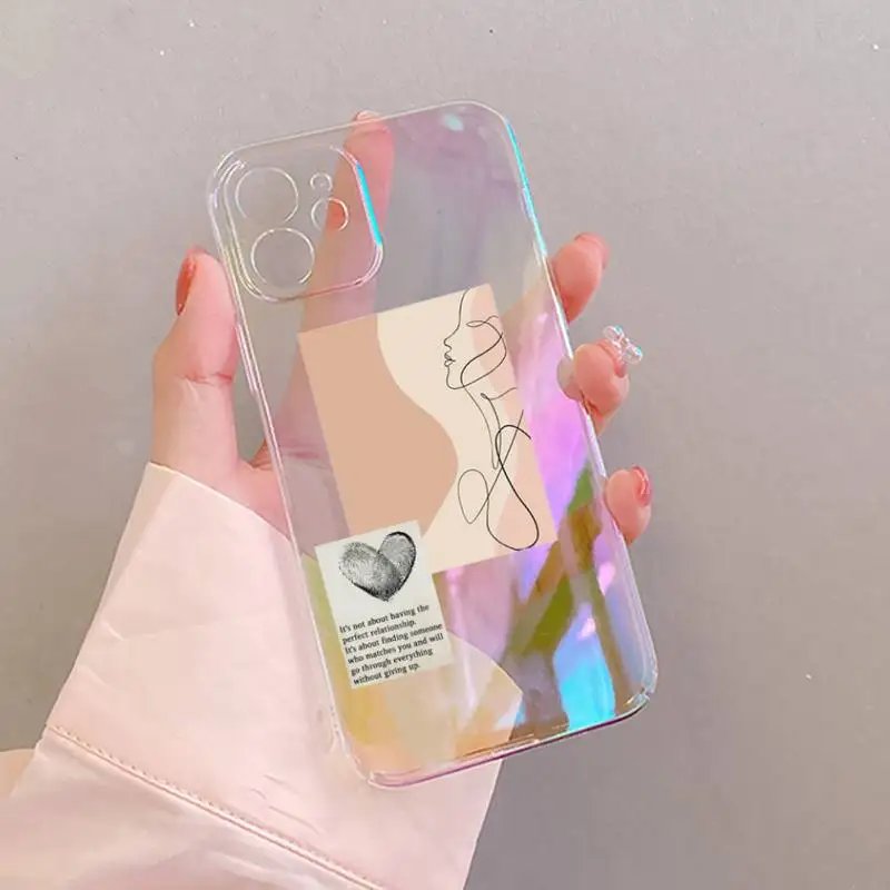

Artistic Face Phone Case For iphone 11/12 Pro 11Pro/12Pro Max mini 6 7 8 6s Plus Case For iphone X XR XS max SE 2020 Apple