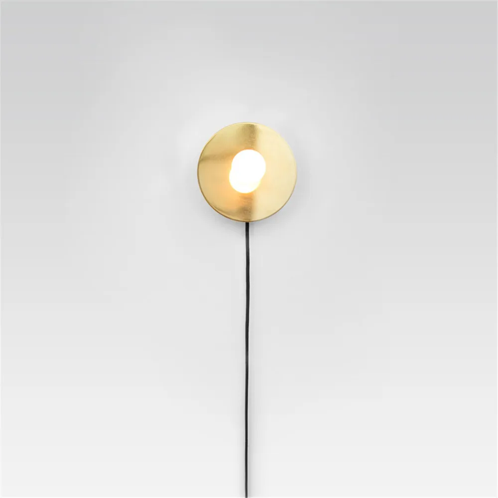 Золотые роскошные светодиодный настенный светильник с выключателем E26/27 6 Вт шар