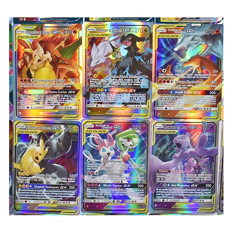 Покемон Английский Французский Испанский карточка Vmax версия GX EX Charizard Game Battle Carte