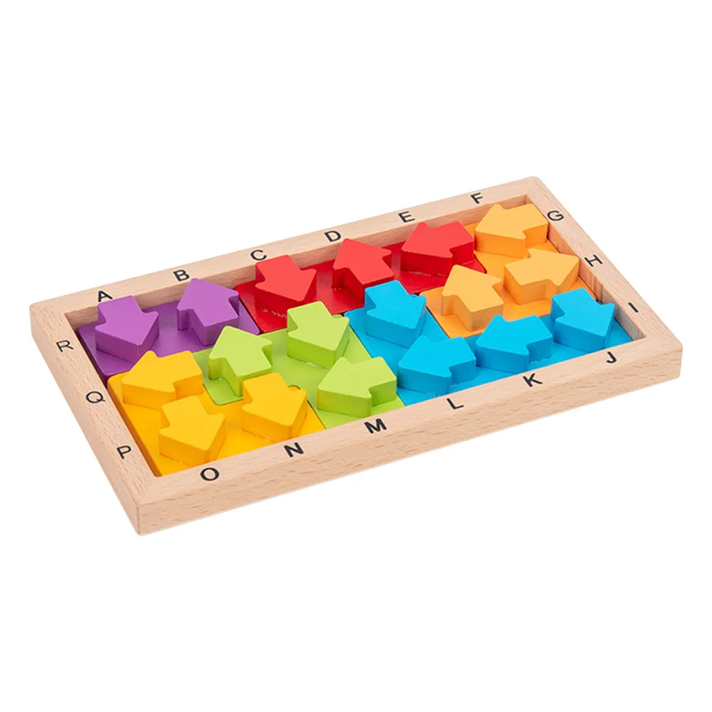 

Деревянная 3D головоломка, деревянные Математические Игрушки Tangram, игра тетрис для детей дошкольного возраста, обучающие игрушки