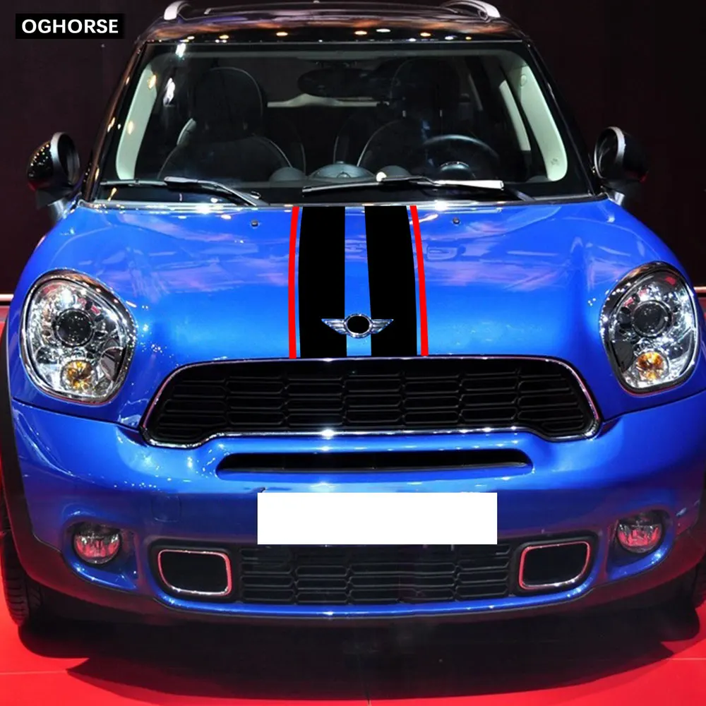 Автомобильный капот крышка двигателя виниловая наклейка полосатые наклейки для