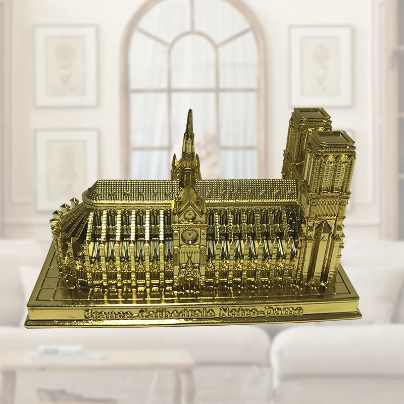 Hand made Изделия из смолы Мировая архитектура &quotNotre Dame de Paris Творческий фигурки