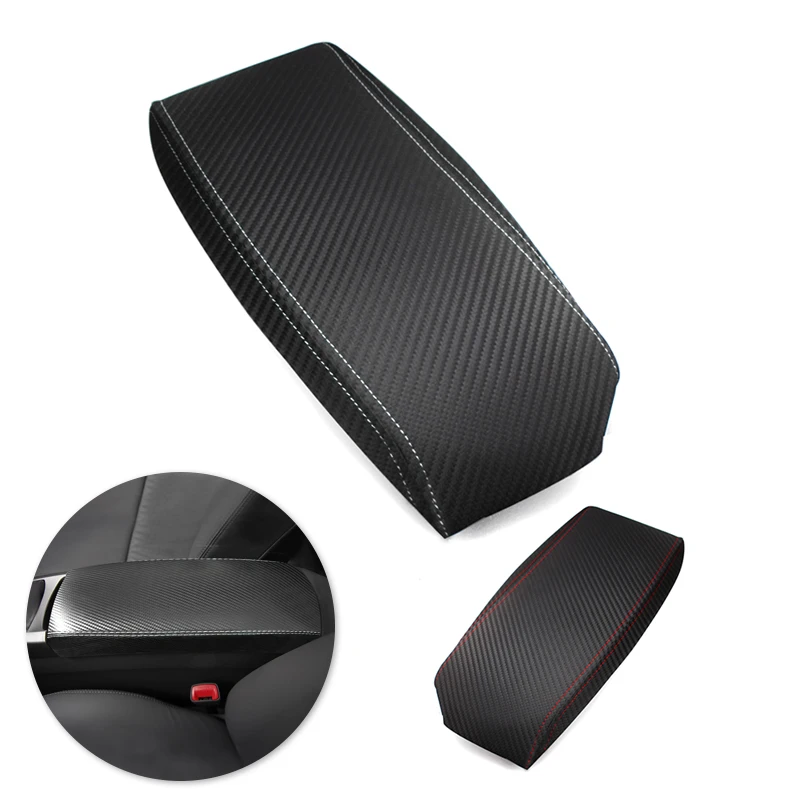 

For Toyota Prius 2004 - 2009 Car Accessories Interior Center Armrest Box Cover Carbon Style Microfiber Leather Sticker Decor