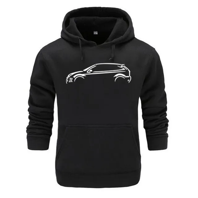 Мужская толстовка с капюшоном персонализируемая брендовая одежда Ford Focus Mk1 RS 100%