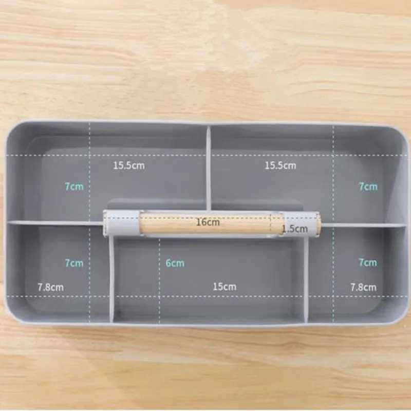 Жесткий пластиковый ящик для хранения с ручкой 5 отделений портативный контейнер