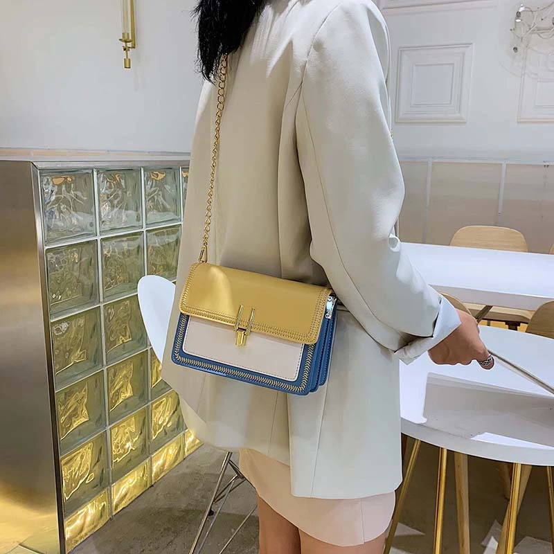 Модные сумки на плечо для Для женщин 2019 Новый клапаном девочек кошельки женский
