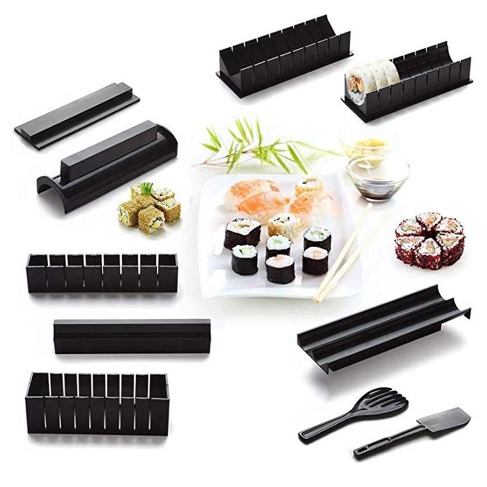 

Sushi Maker Kit 10pcs/kit Fun and Easy Sushi Roll Molds for Beginners
