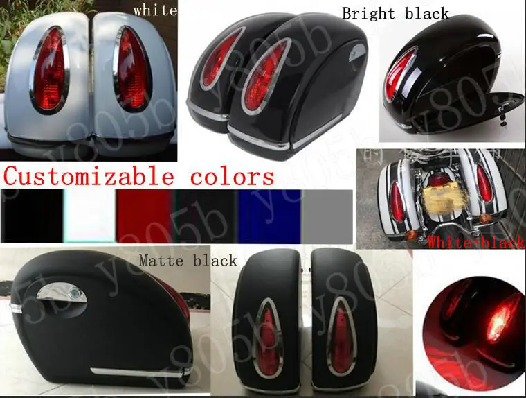 Универсальные жесткие сумки-седла боковая коробка для Yamaha VStar 400 650 1100 1300 Virago Xv 250 535