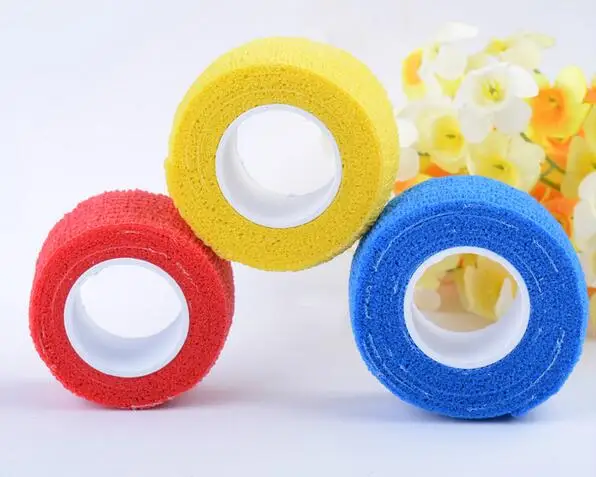 5Rolls  Non-woven Nail Art Polish Remove Bandage different Colors Nail Elasticity Roll Tape Tools. 2.5cm*4.5m