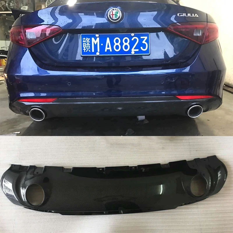 Аксессуары для стайлинга автомобилей из углеродного волокна диффузор задней