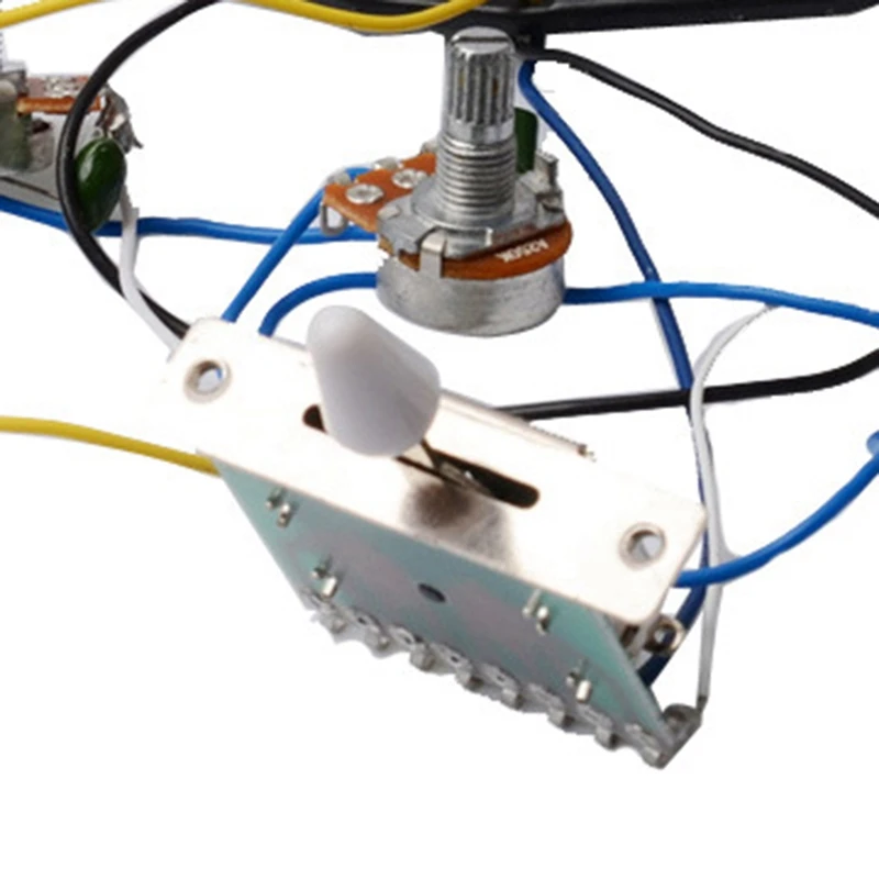 ST Electric Guitar Pickup Wiring Harness Prewired 5-Way Switch 2T1V Control SSH | Parts &amp Accessories