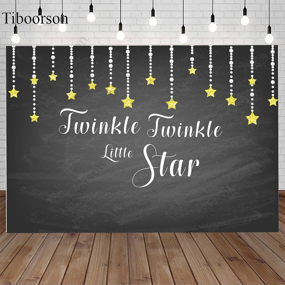

Twinkle Twinkle Little Star Baby Children Photography Background Birthday Party Indoor Studio Portrait Photo Backdrop Banner