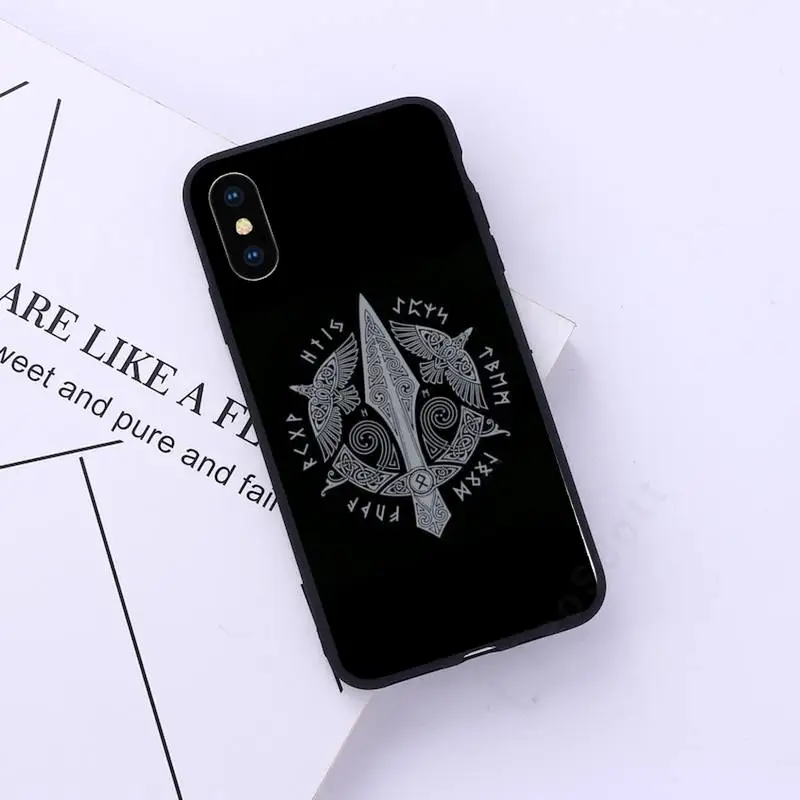 

Viking Vegvisir Odin Nordic Phone Case for iPhone 11 12 pro XS MAX 8 7 6 6S Plus X 5S SE 2020 XR