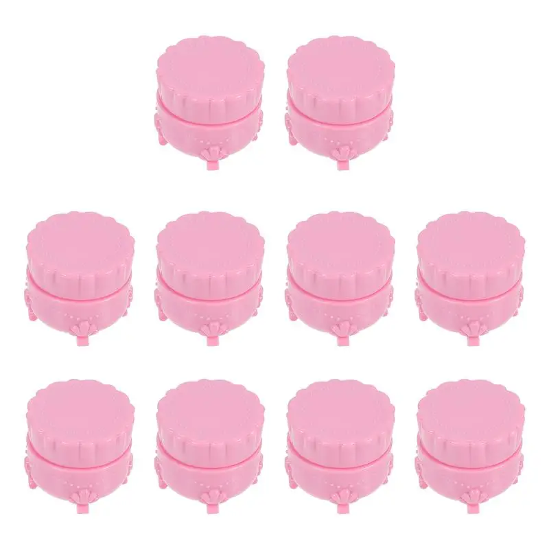 

10 Pcs Empty Sphere Eye Cream Containers Compact Cream Jars with Four Legs