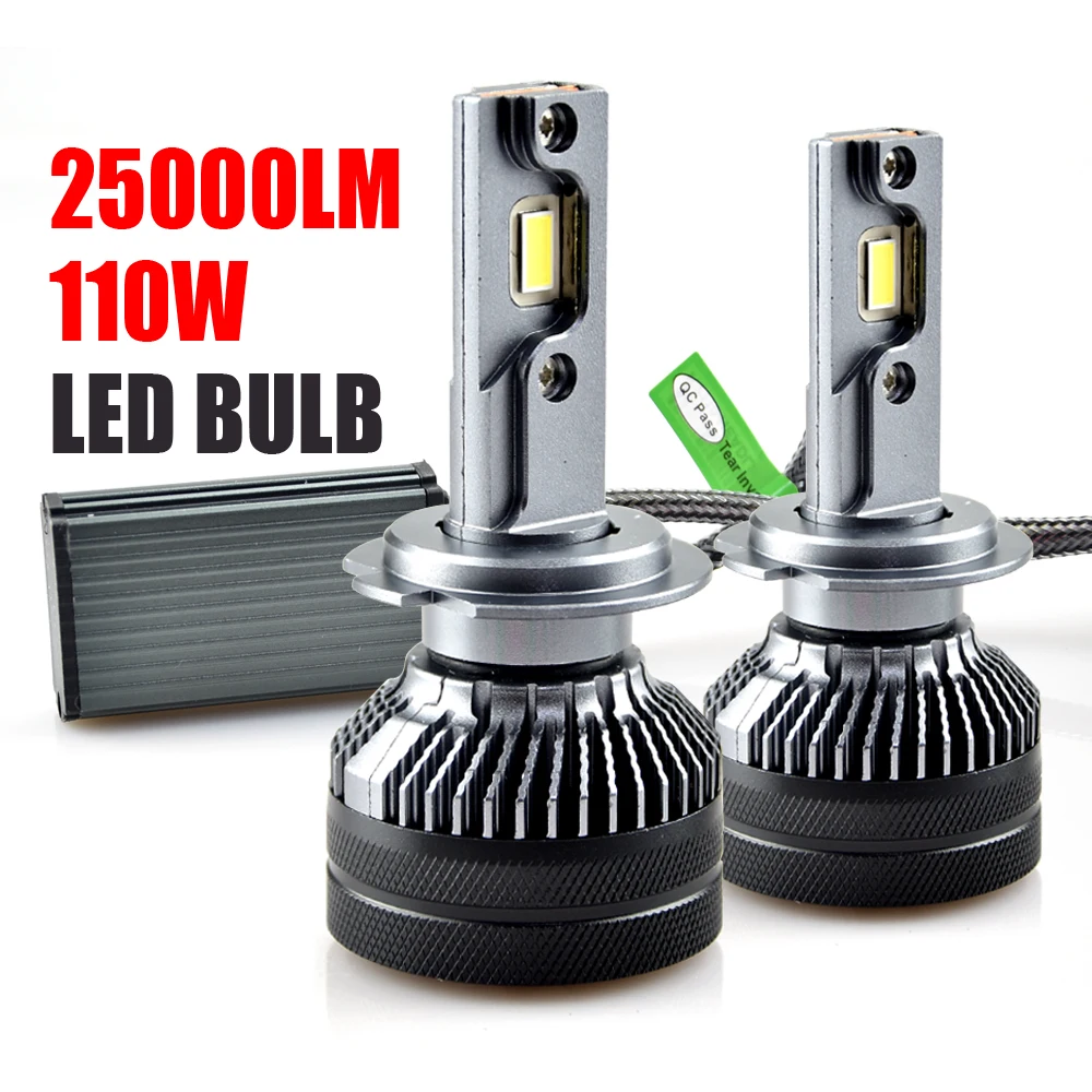 

Super Bright Car Headlights H7 LED H4 led H11 HB3/9005 HB4/9006 Auto Bulb 110W 25000LM Automobiles Headlamp K5C 6000K