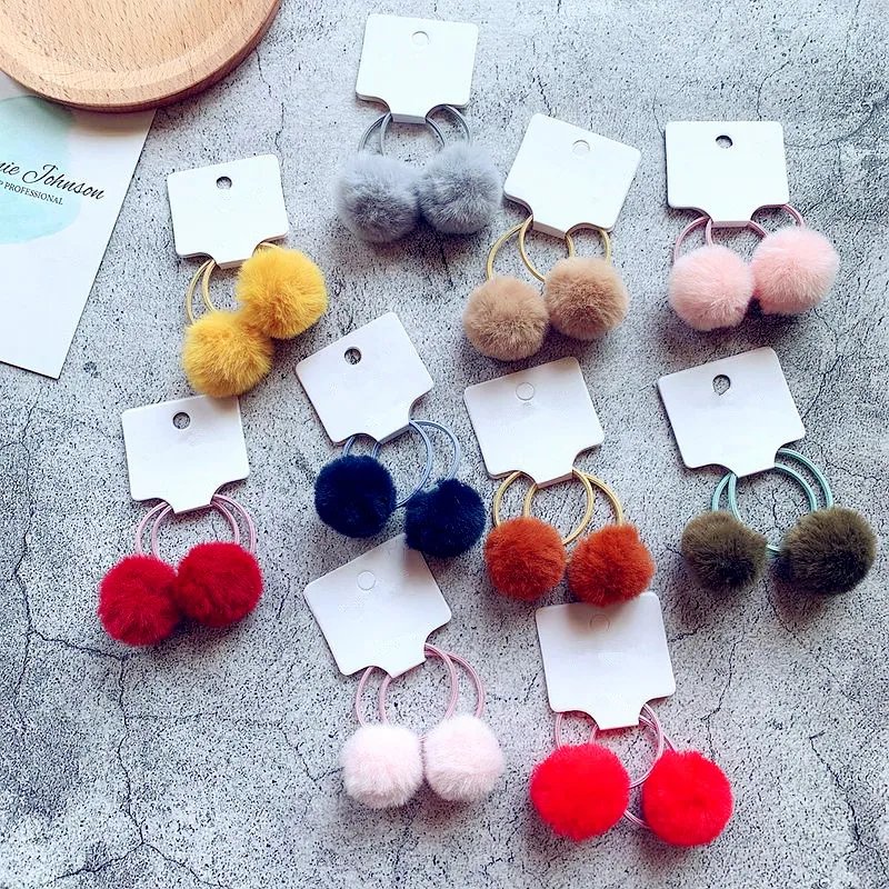 Детские эластичные резинки для волос с шариками девочек ясельного возраста