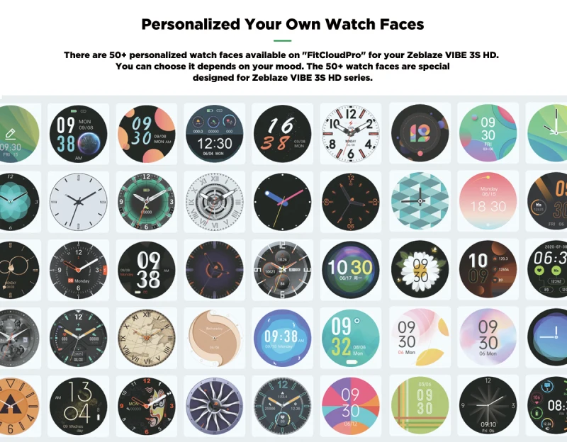 

New 2020 Zeblaze VIBE 3 GPS Smartwatch Heart Rate Multi Sports Modes Waterproof/Better Battery Life GPS Watch For Android/IOS