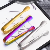 1pc stainless steel food tweezers bbq grilling tong salad bread serving tong non stick bbq salad tools grill kitchen accessories