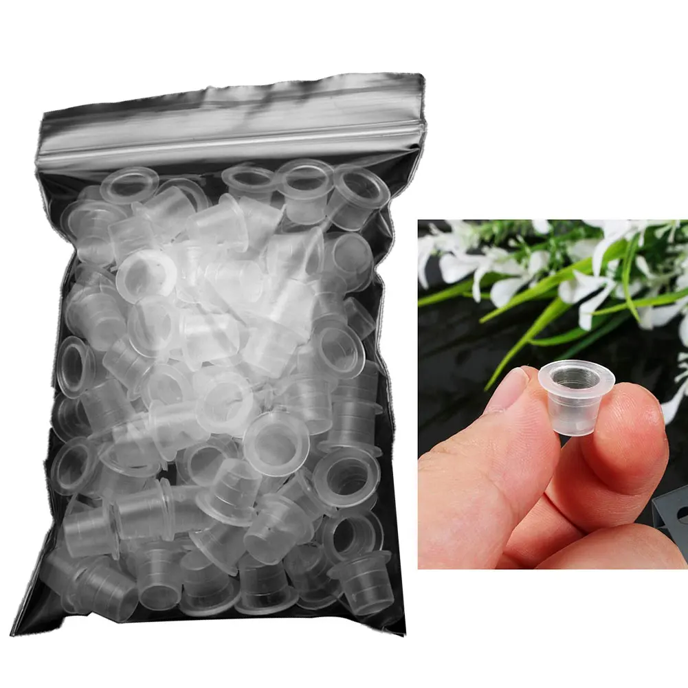 

500pcs Tattoo & Permanent Pigment Ink Caps Cups Large Medium Small Supply Professional Permanent Accessory For Tattoo Machine