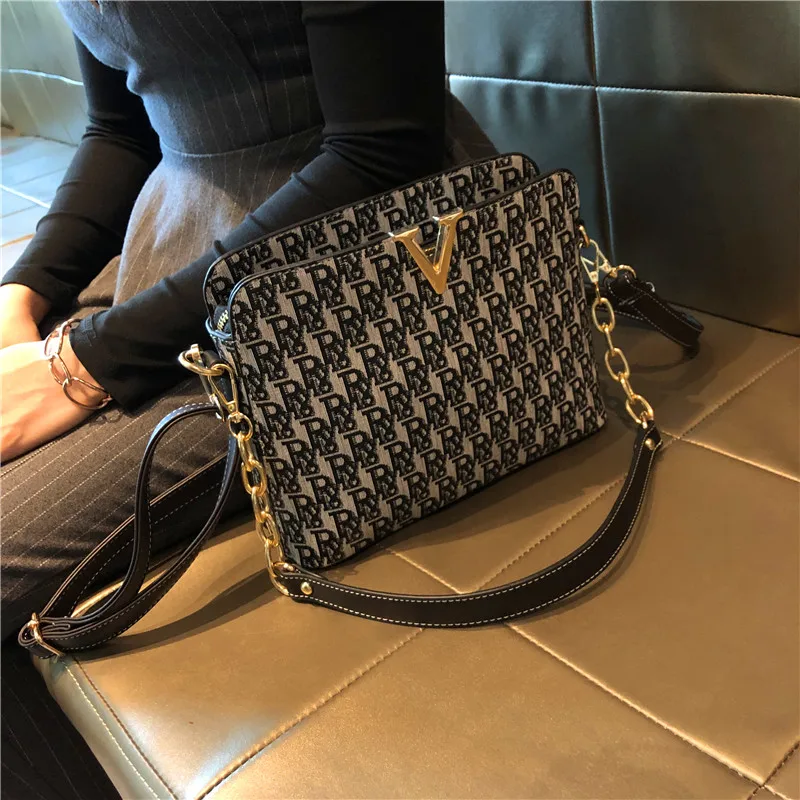 

Famous Designer Luxury Brand 2021 High-quality Genuine Leather Purses and Handbags Fashion Letter Printing Shoulder Crossbody Gg