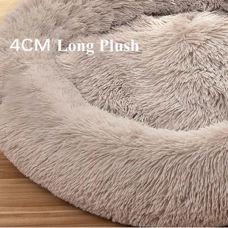 65cm Dog Bed Mat Colorful Long Plush Warm Sleeping Mattress for Small Medium Dogs Cats Kennel House Shaggy Faux Fur Pet Nest | Дом и сад