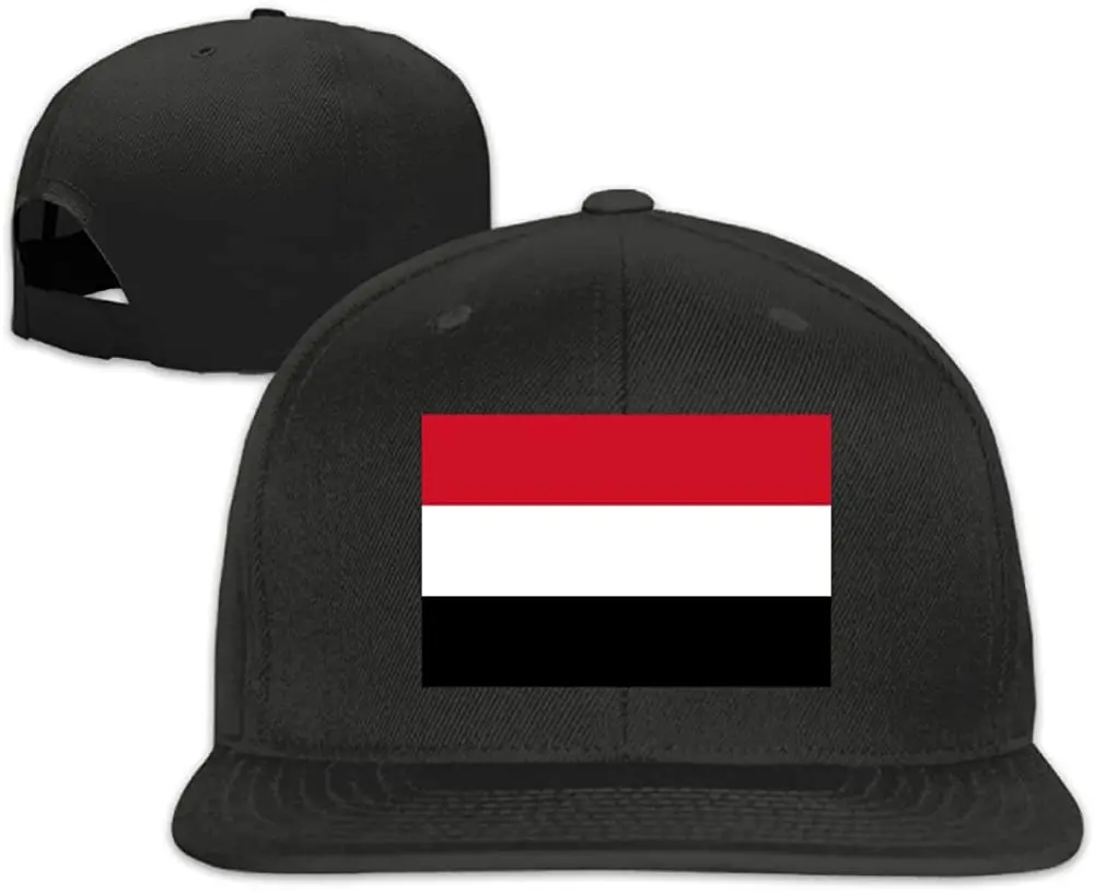 

Flag Of Yemen Baseball Caps Grid Hat Adjustable Trucker Cap Bandanas