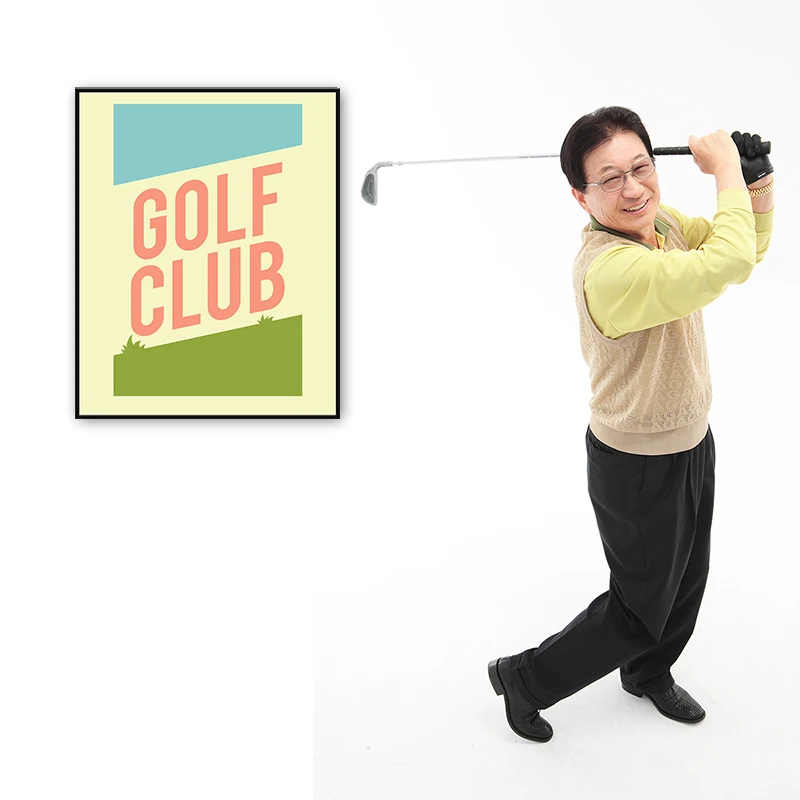 

Wall Art Canvas Poster Painting Prints Picture for Living Bedding Room Decor Painting Original Golf Club Sign Designer 2020 New