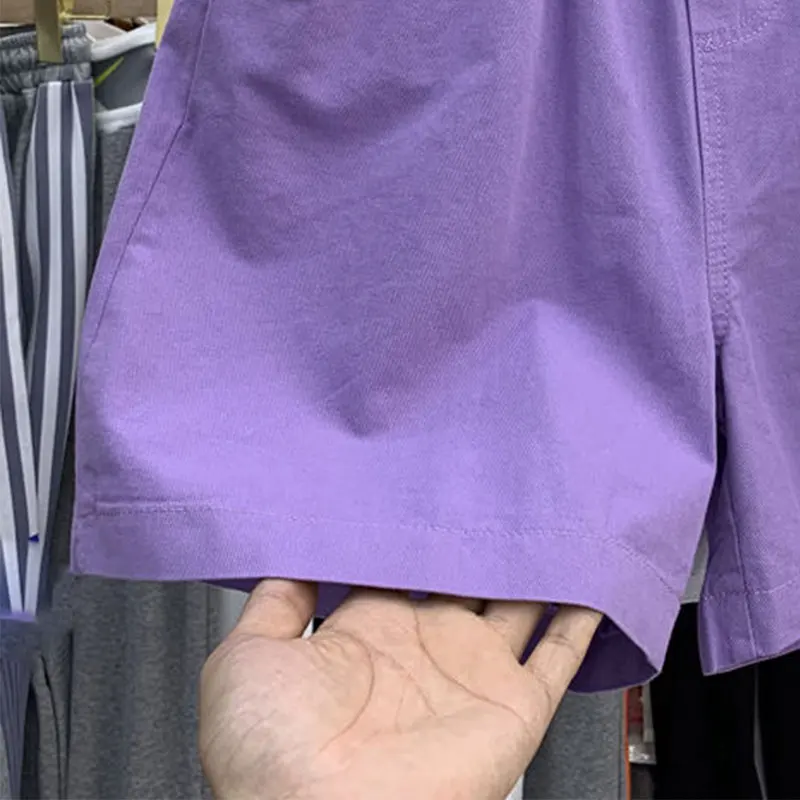 

Oversized Denim Pants Cotton Wide-leg Shorts Women's 2021 Summer Style Korean Fashion High Waist Loose Casual Five-point Pants