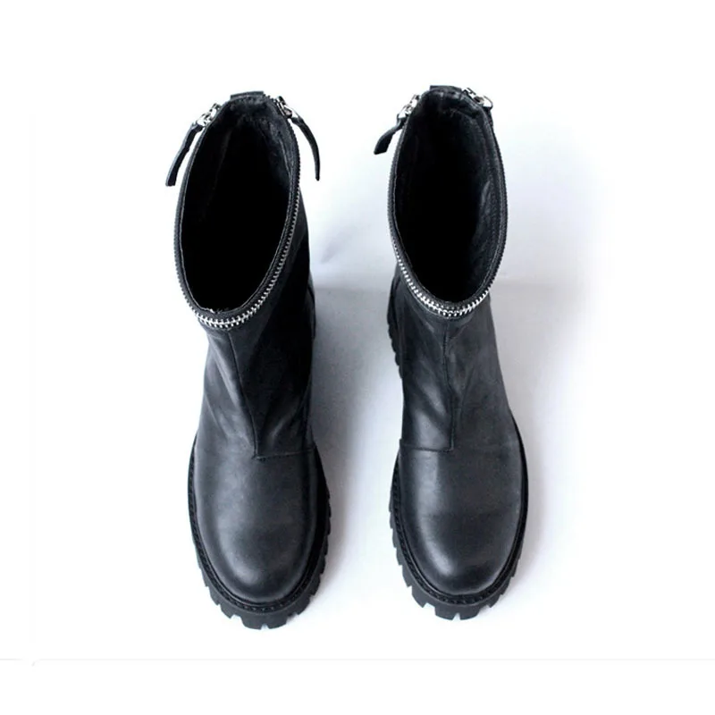 Взлетно посадочной полосы мужские ботильоны в военном стиле ботинки на толстом