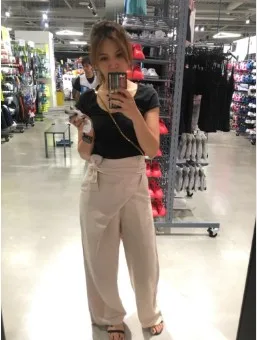 Осень 2019 винтажные офисные женские элегантные черные брюки в Корейском стиле