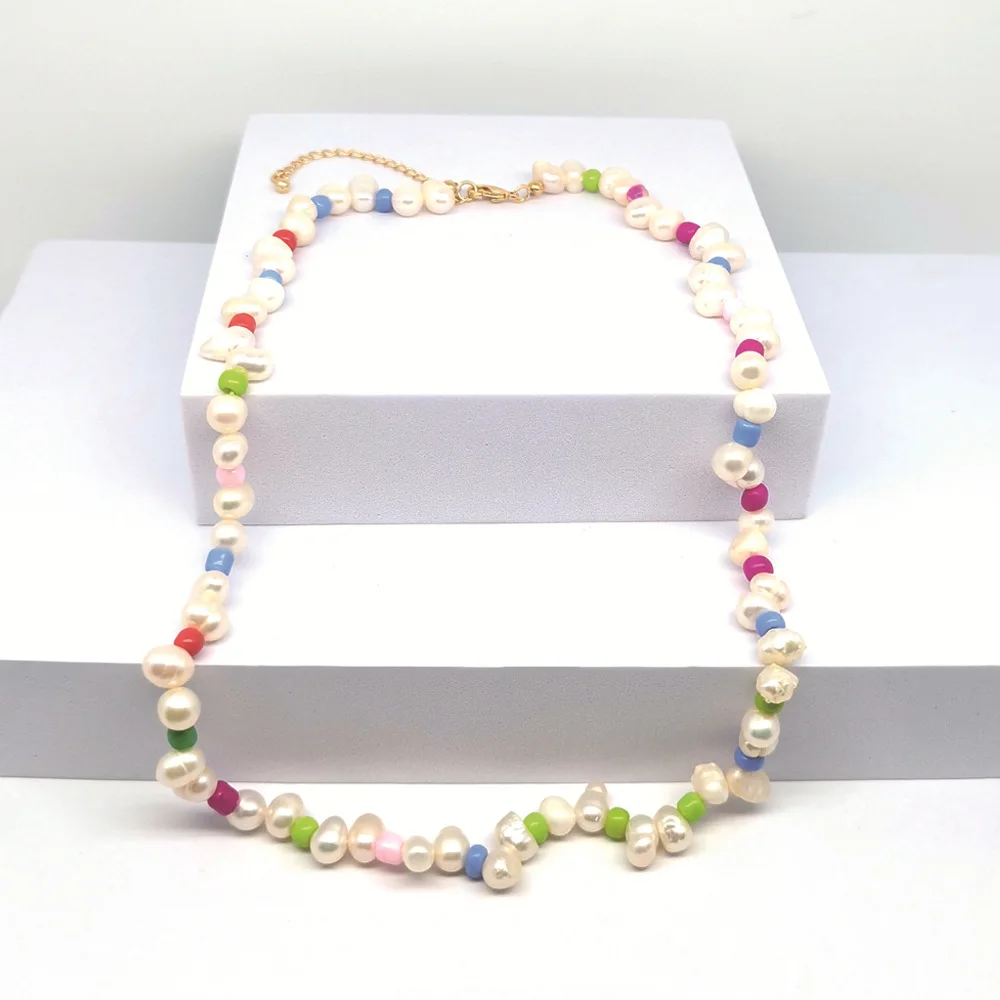 

Ожерелье из пресноводного жемчуга в стиле барокко