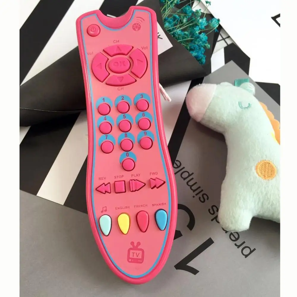 

Baby Remote Control Toy Learning Lights Remote For Baby Click & Count Remote Toys For Boy Girl Baby Infant Toddler Toy In Stock