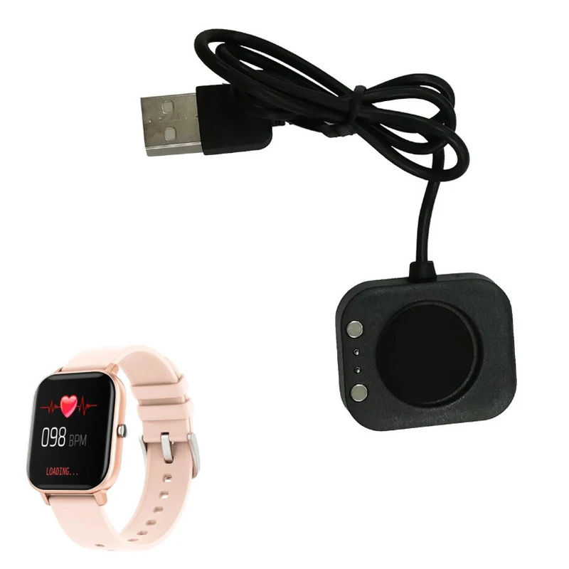 Smartwatch Dock Charger Adapter USB Charging Cable Charge Wire for SITLOS SQR Hembeer LIGE SENBONO Colmi P8/P8 SE/Pro Watch