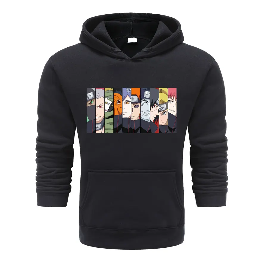 Мужская модная толстовка с аниме принтом Крутая длинным рукавом и капюшоном