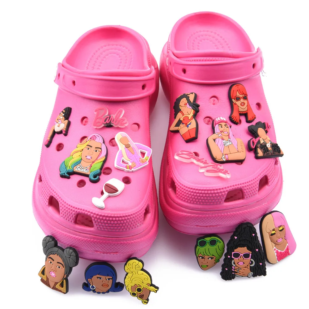 Новые оригинальные модные подвески в стиле рок Hip-Hope для певицы обуви Croc