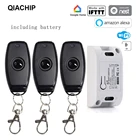 Пульт дистанционного управления QIACHIP, 433 МГц, 220 В, 110 В, Wi-Fi