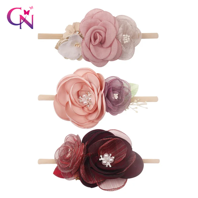 

Пряжки для волос CN 3 шт./компл. с искусственными цветами, заколки для волос для девочек, детей, ручная работа, Свадебная вечеринка, банты для в...