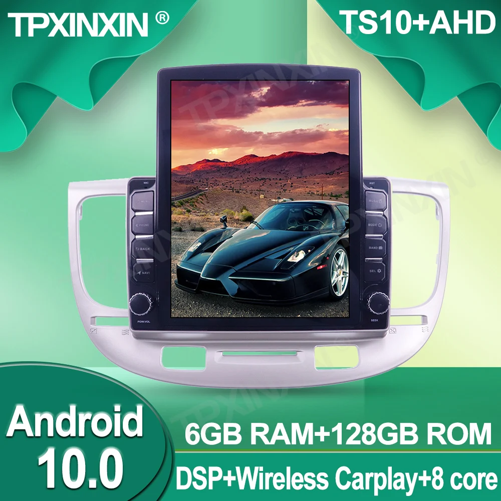 저렴한 기아 리오 2005-2008 테슬라 스타일 안드로이드 6 + 128G 무선 Carplay 스테레오 수신기 자동차 라디오 플레이어 IPS Dsp에 대한 자동차 라디오 스테레오