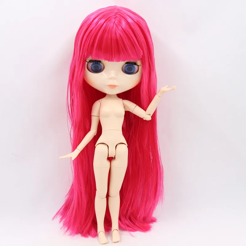 Nude doll ICY Blyth кукла Обнаженная тела 30 см игрушки BJD белое блестящее лицо с дополнительными руками AB и Лицевая панель 1/6 DIY модные куклы подарок для девочки - Цвет: Nude doll