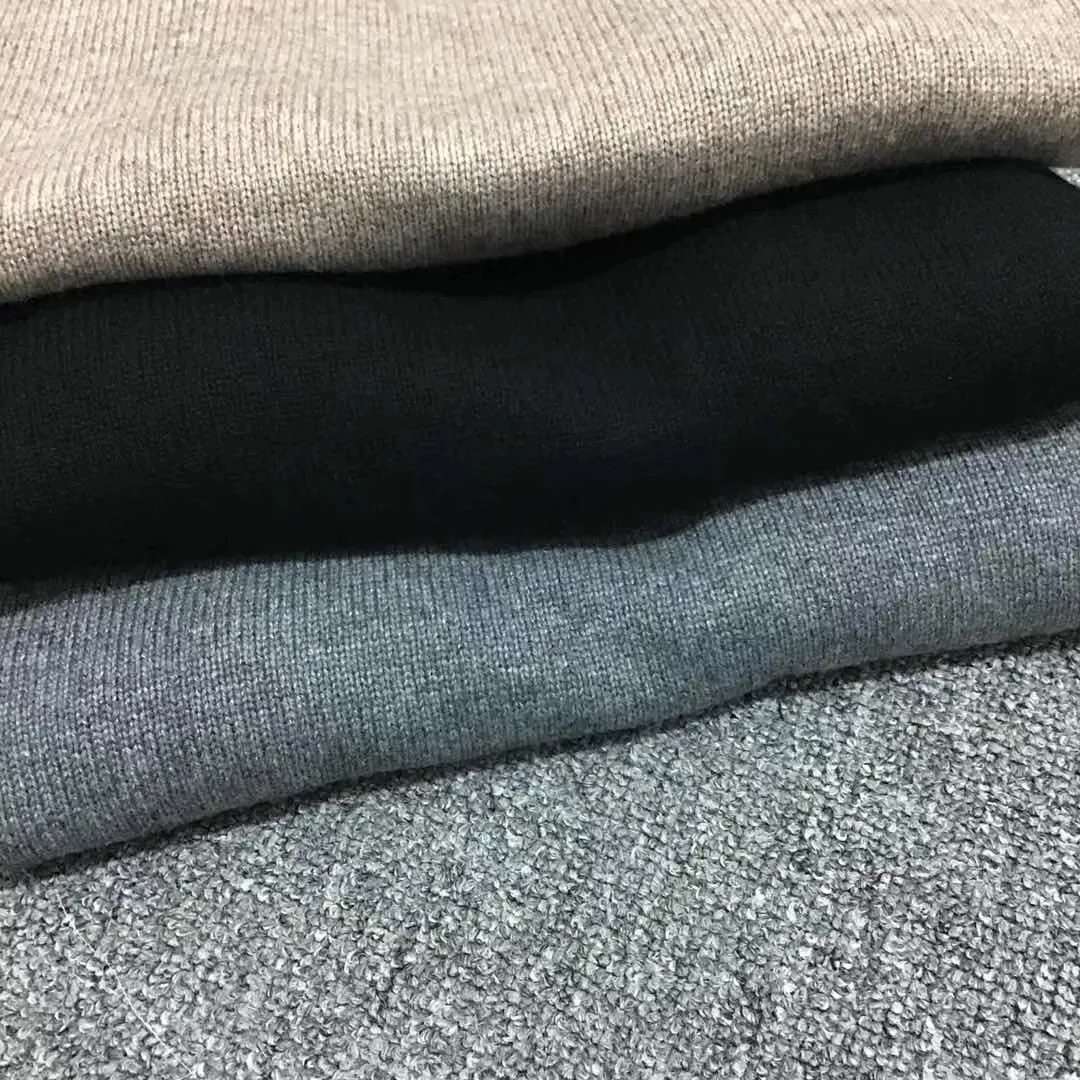 

Women 2021 Winter Sweater Wool / Cashmere High Collar Solid Sweater