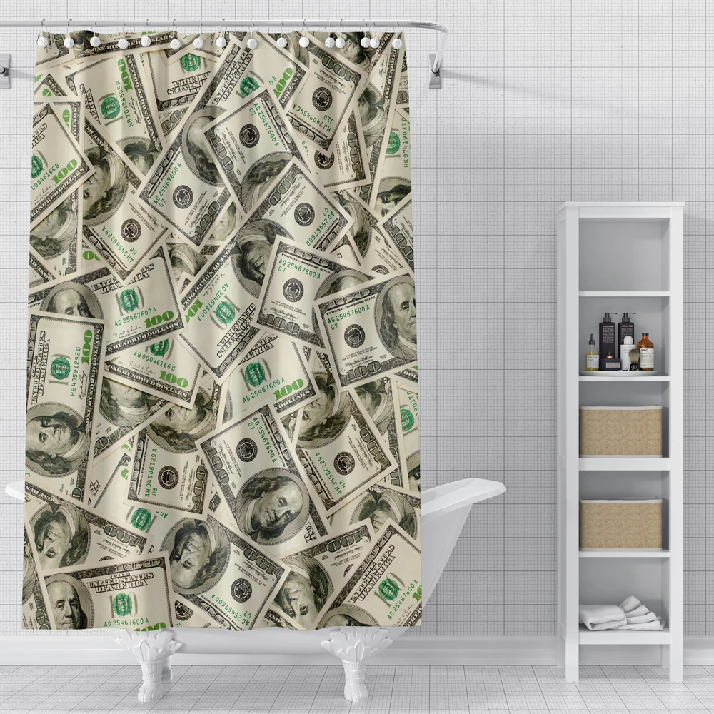 Занавеска для душа с музыкальными нотами водонепроницаемая ткань занавеска