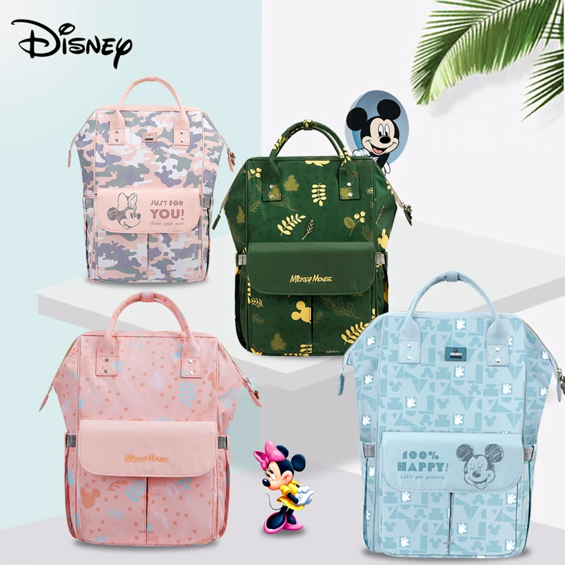 Disney Diaper Bag Mickey Usb Baby Bags for Mom Multifunctional Baby Stroller Bag Fashion Mummy Maternity Nappy Bag Large Nappy