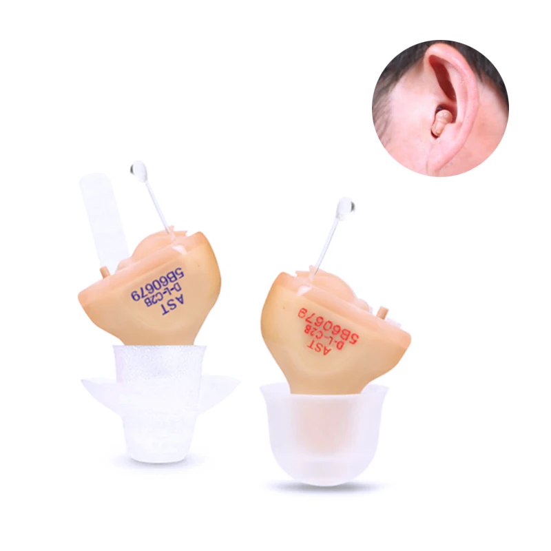 

Portable Invisible CIC Hearing Aid Aids 8 Channels Digital Wireless Noise Reduction Mini in Canal Ear Hearing Devices Amplifiers