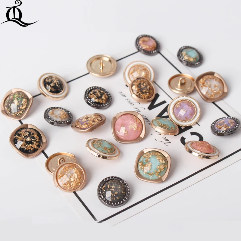 1 шт. высококачественные роскошные металлические пуговицы украсят шитье