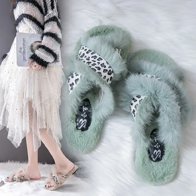 Indoor House Design Autumn Winter Women Girlish Lady Casual Fashion Cross Open Toe Slippers Flat Slides Lazy Loafers Shoes C156 | Обувь