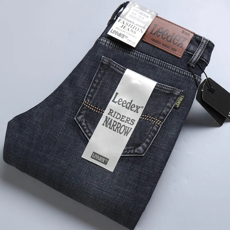 

Men's Jeans 2020 Men's Trend Loose-fitting Straight Leg Casual Plaid Trousers High Quality Mens Jeans Popular Jeans Mature Jeans