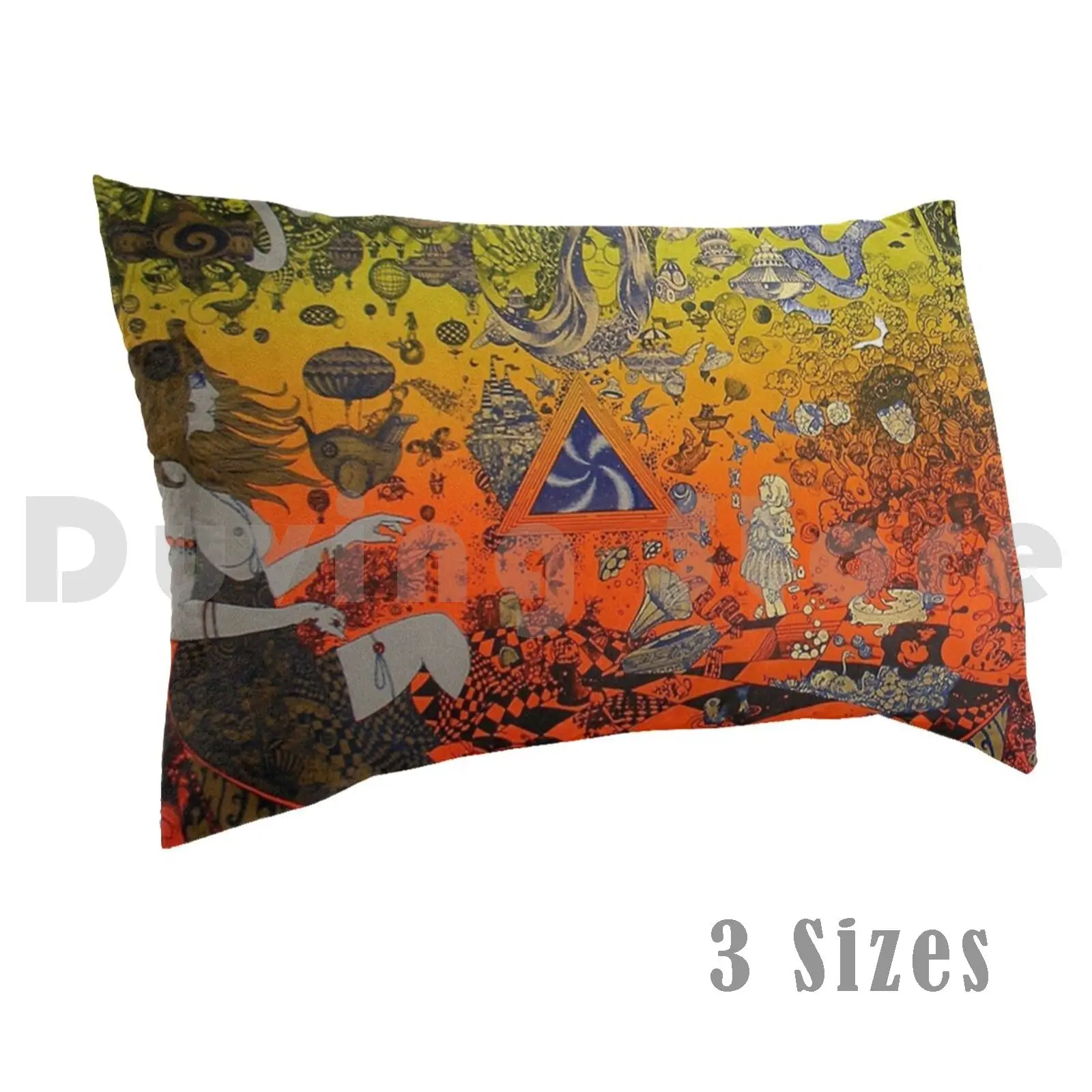 

The Culture Psychedelic Подушка Чехол с принтом 50x75 музыка розовый металлический концерт Тур тяжелый
