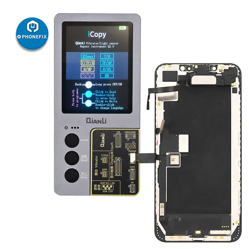 Плата Qianli iCopy 2 Plus для iPhone 7/8/8P/X/XR/XS/XSMAX/11 ЖК-экран переводная плата программатор EEPROM