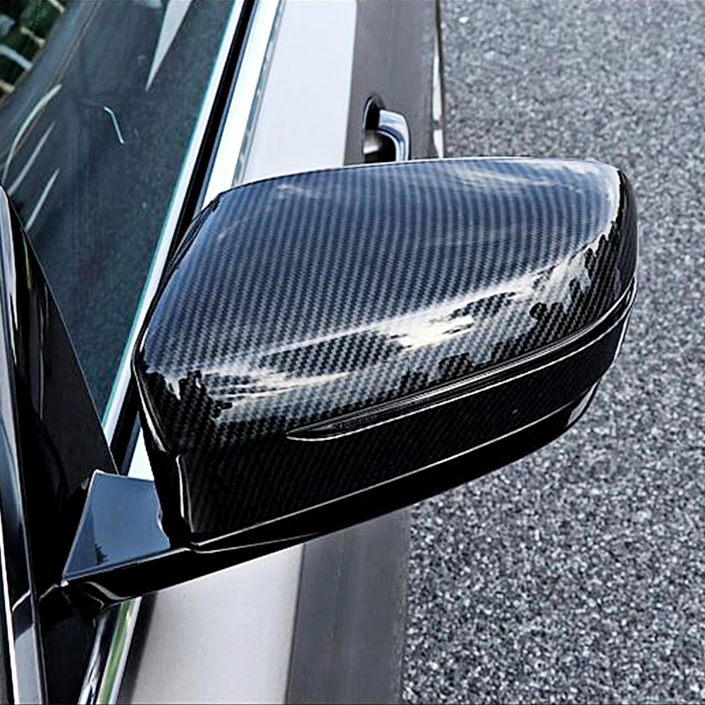 

Car rearview mirror case for BMW G30 outside reversing rear view side wing mirror cover caps casing housing trim carbon fiber